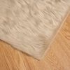 vidaXL Faux Sheepskin Rug Tafalla Beige 80 x 200 cm Polyester