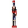 vidaXL Christmas Nutcracker TURKU Red and Black 91 cm