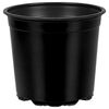 vidaXL Round Flower Pot 200 pcs Black &Oslash; 15 x 13 cm Plastic