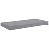 vidaXL Floating Wall Shelves 2 pcs Grey 50x23x3.8 cm MDF