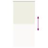 vidaXL Roller Blind Blackout Off White 105x210 cm Fabric Width 100.7 cm Polyester