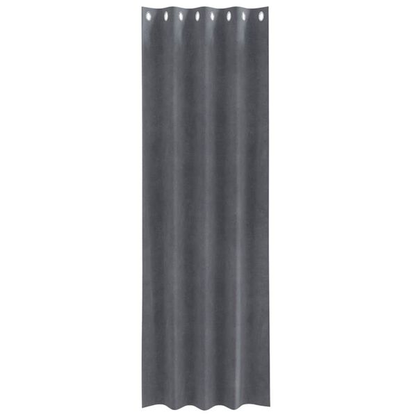 vidaXL Blackout Curtains 2 pcs Light Grey 140 x 260 cm Velvet