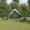 vidaXL Family Tent with Roof Green and White 220 x 220 x 184 cm