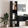 vidaXL Book Cabinet Black Oak 40 x 35 x 180 cm Engineered Wood