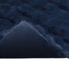 vidaXL Faux Rabbit Fur Blanket Marine Blue 220 x 240 cm Polyester