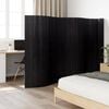 vidaXL Room Divider Black Width 800 cm Height 165 cm Bamboo