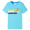 vidaXL Kids' T-shirt with Short Sleeves Aqua 116