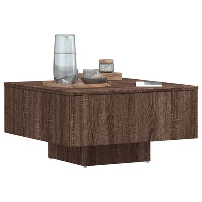 vidaXL Coffee Table Brown Oak 60x60x31.5 cm Engineered Wood