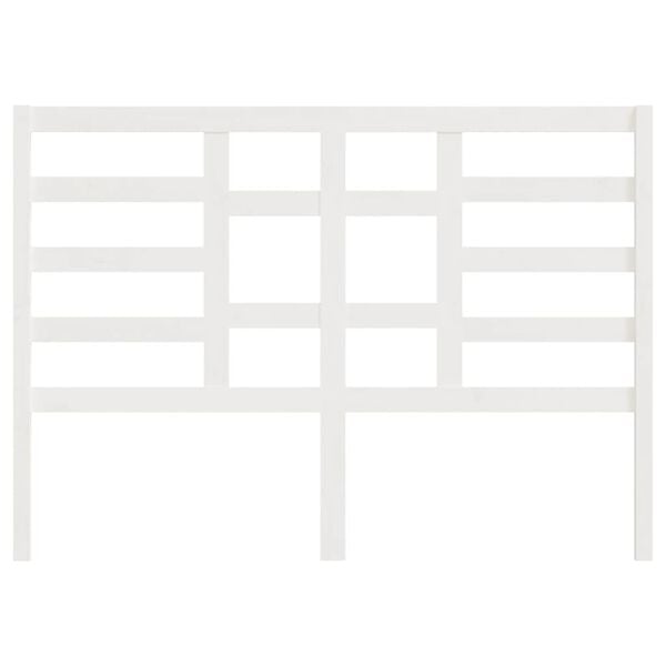 vidaXL Bed Headboard White 146x4x104 cm Solid Wood Pine