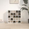 vidaXL Wine Cabinet White 56x25x56 cm Solid Wood Pine