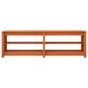 vidaXL Shoe Bench with Shelf with Storage Wax Brown 160 x 36.5 x 50 cm