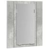 vidaXL LED Bathroom Mirror Cabinet Concrete Grey 40x12x45 cm Acrylic