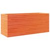 vidaXL Garden Planter Wax Brown 110x40x46 cm Solid Wood Pine