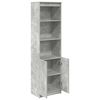 vidaXL Highboard Concrete Grey 50x35x180 cm Engineered Wood