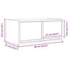 vidaXL TV Cabinets 2 pcs White 60x31x25.5 cm Engineered Wood
