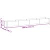 vidaXL Garden Raised Bed Light Brown 390 x 50 x 36 cm Galvanised Steel