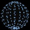 vidaXL Ball with 192 LEDs Cold white 60 cm Metal