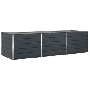 vidaXL Planter Anthracite 290 x 100 x 75 cm Galvanised Steel