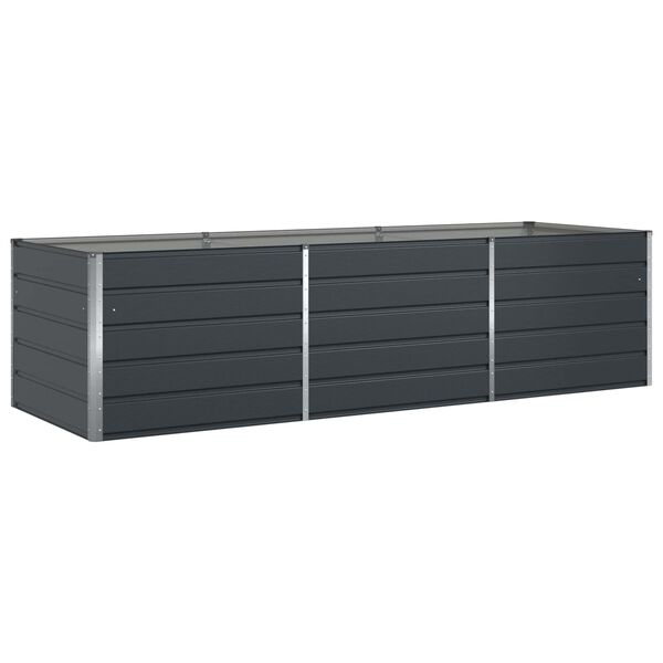 vidaXL Planter Anthracite 290 x 100 x 75 cm Galvanised Steel