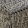 vidaXL Garden Storage Cabinet Grey 59x40x180 cm Poly Rattan