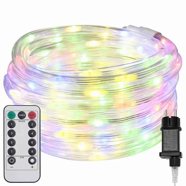 vidaXL Rope Light with 1200 LEDs Multicolour 50 m PVC