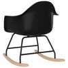 vidaXL Rocking Chair Black PP