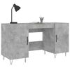 vidaXL Desk Concrete Grey 140x50x75 cm Engineered Wood