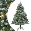 vidaXL Artificial Christmas Tree with 300 LEDs with Stand Green 240 cm