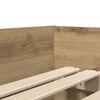 vidaXL Bed Frame with Drawer Artisan Oak 90 x 190 cm Solid Pine Wood