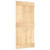 vidaXL Sliding Door with Hardware Set 95x210 cm Solid Wood Pine