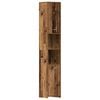 vidaXL Bathroom Cabinet Old Wood 30x30x183.5 cm Engineered Wood