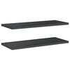vidaXL Wall Shelves 2 pcs 100x40 cm Black Stainless Steel
