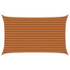 vidaXL Sun Shade Sail Orange and Brown 5 x 3 m 100% Polyester Oxford
