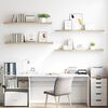 vidaXL Floating Wall Shelves 4 pcs Oak 120x23.5x3.8 cm MDF