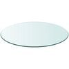 vidaXL Table Top Tempered Glass Round 400 mm