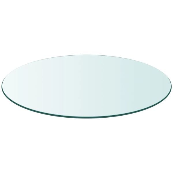 vidaXL Table Top Tempered Glass Round 400 mm