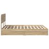 vidaXL Storage Bed with Drawer Sonoma Oak 160 x 200 cm Engineered Wood