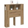 vidaXL Headboard Cabinet Artisan Oak 100x18.5x102.5 cm Engineered Wood