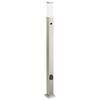 vidaXL Bollard Light with Sensor&Outlet 110 cm Stainless Steel IP44