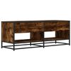 vidaXL TV Cabinet Smoked Oak 120.5x40x46 cm Engineered Wood and Metal