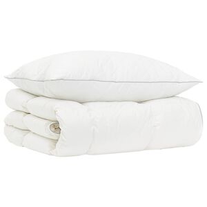 vidaXL 90% Goose Down Duvet Set FULDA 2 pcs 135 x 200 cm Winter White
