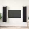 vidaXL TV Cabinet Set Wall-mounted Black Oak Engineered Wood
