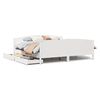 vidaXL Bed Frame without Mattress White 180x200 cm Super King Solid Wood Pine
