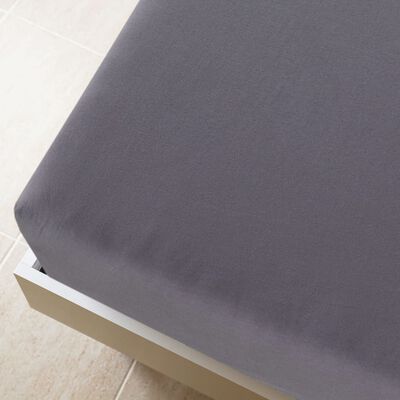 vidaXL Jersey Fitted Sheets 2 pcs Anthracite 160x200 cm Cotton