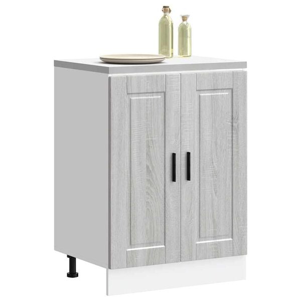 vidaXL Kitchen Base Cabinet&nbsp;Porto Grey Sonoma Engineered Wood