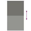 vidaXL Roller Blind Blackout Grey 130x210 cm Fabric Width 126.6 cm Polyester