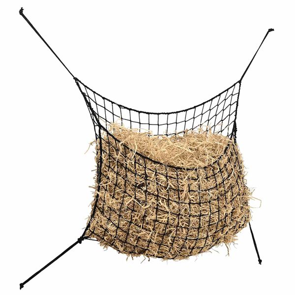 vidaXL Hay Nets 2 pcs Rectangular Black 150x90 cm PP