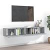 vidaXL 2 Piece TV Cabinet Set Grey Sonoma Engineered Wood