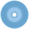 vidaXL Bathroom Sink Ceramic Light Blue Round