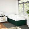 vidaXL Bed Frame without Mattress Dark Green 80x200 cm Velvet